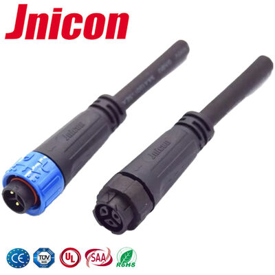 300V M16 3단계 전원 연결 장치 푸시 잠금 IP67 와이어 연결 장치 방수