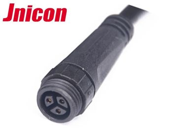 방수 케이블 연결관 M16 3 Pin 300V PVC/나일론 물자가 LED에 의하여 XLR 점화합니다