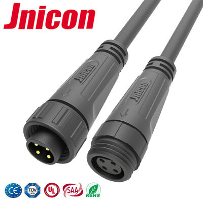4핀 와이어 투 와이어 커넥터 M16 300V OEM IP67 방수 커넥터