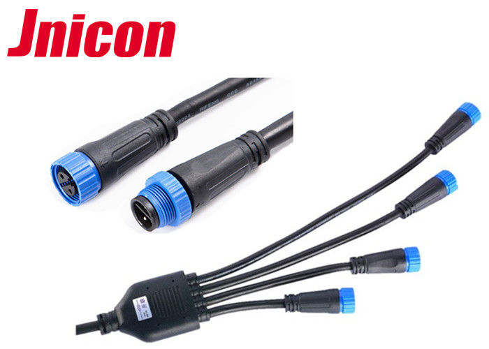 4 방법 Y 모양 LED 장비를 위한 옥외 점화 케이블 연결관 남여 2 Pin