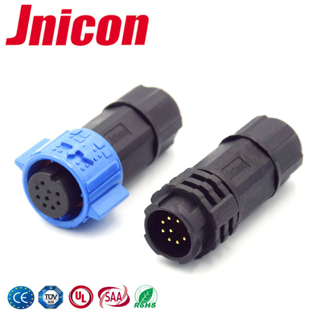 IP67 Rating M19 8 Pin Data Connector 300V 5A Cable Assembly Supported