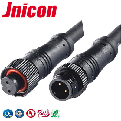 10A M12 방수 전기 커넥터 300V LED 코어 전원 케이블 커넥터